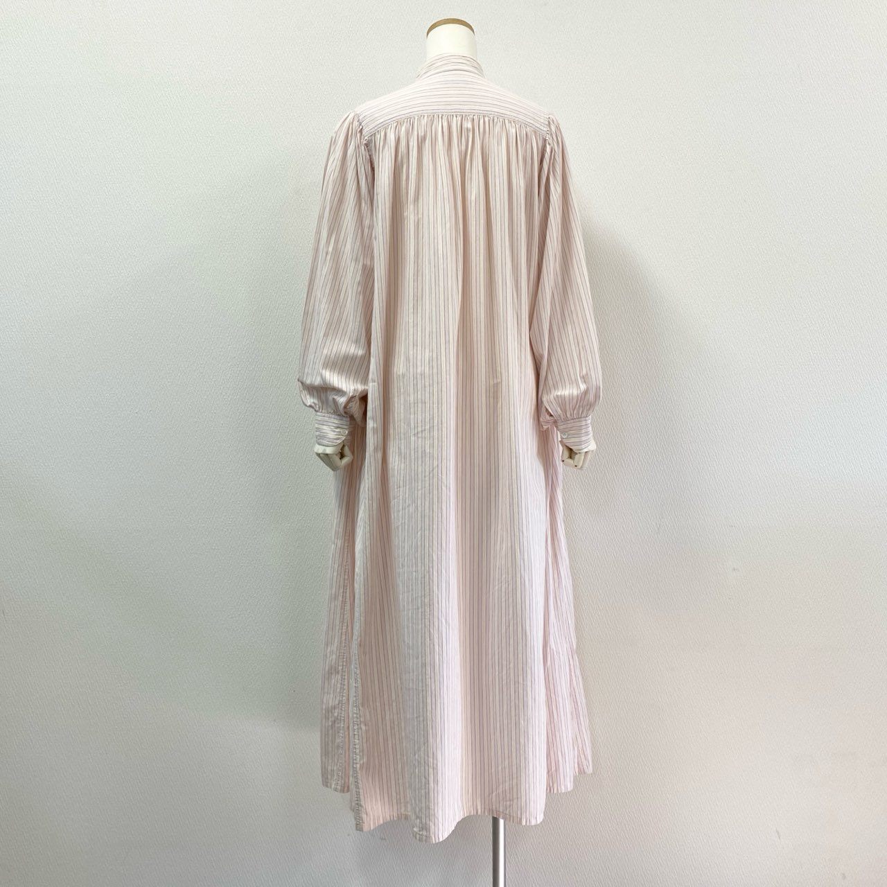 1j27《美品》TEN×RON HERMAN テンロンハーマン カフタンドレスワンピース シャツワンピース ロング丈 ストライプ 2710300521 マルチカラー レディースu02t