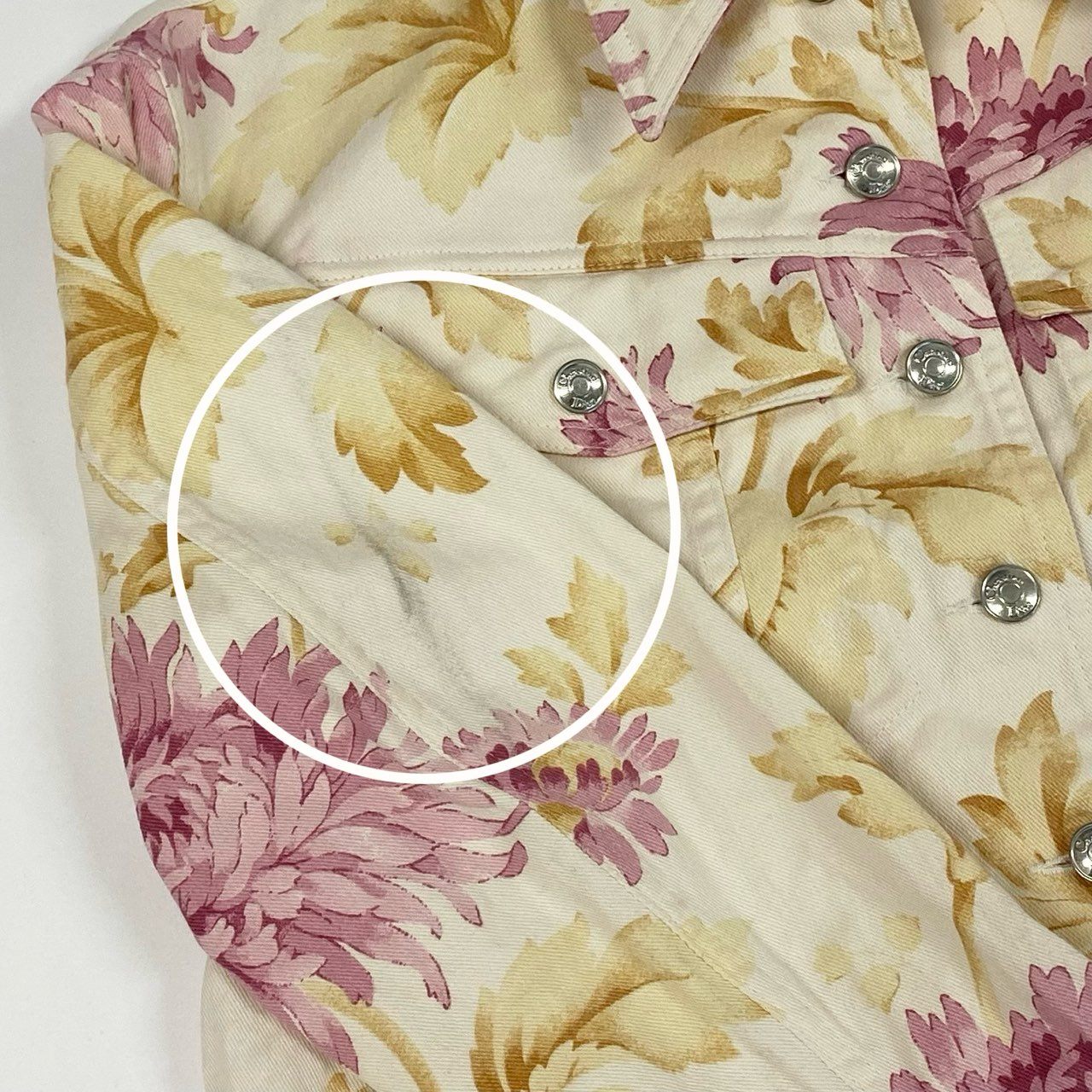 Ib19 Christian Dior クリスチャンディオール ヴィンテージ ガリアーノ期 フラワーデニムジャケット クロップドジャケット サイズ36 マルチカラー レディース 女性用 トップスta1