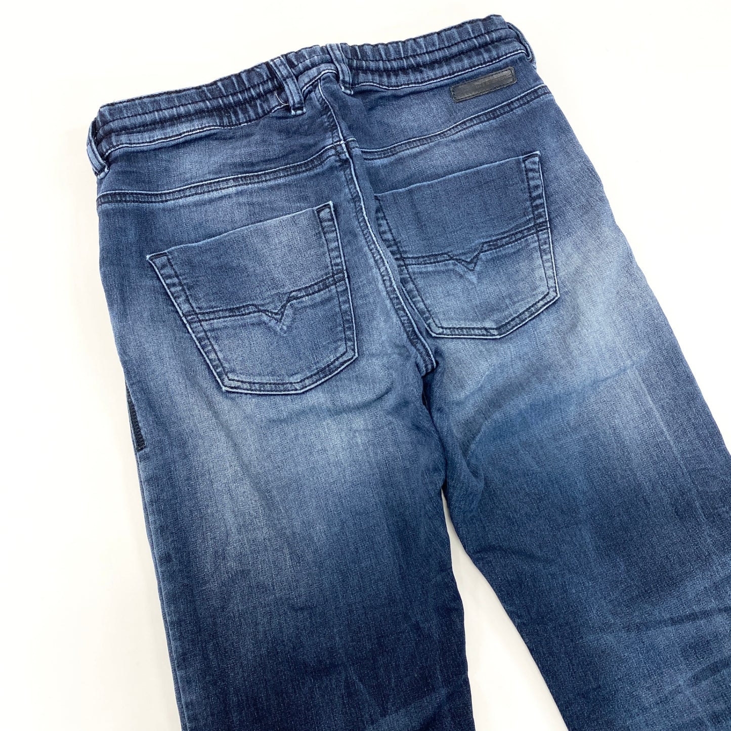 21i29 DIESEL ディーゼル ストレッチ スウェットデニム ジョグジーンズ KRAILEY-NE ヴィンテージ加工 0678S 25サイズ インディゴ メンズo07t