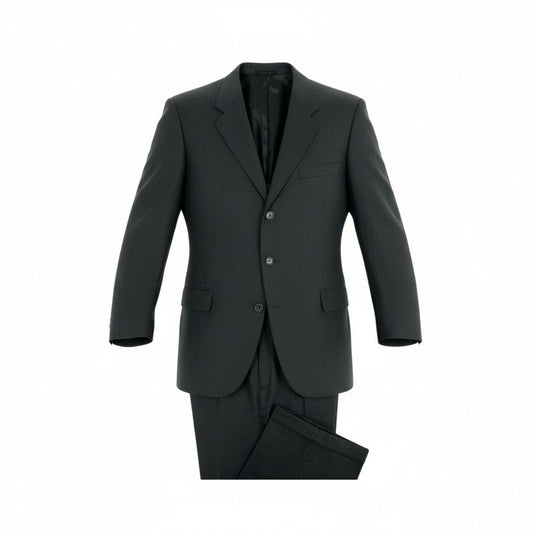 68L11 Papas パパス シングルスーツ セットアップ 総裏地 ジャケット50 ボトム54 グレー ウール メンズu02t