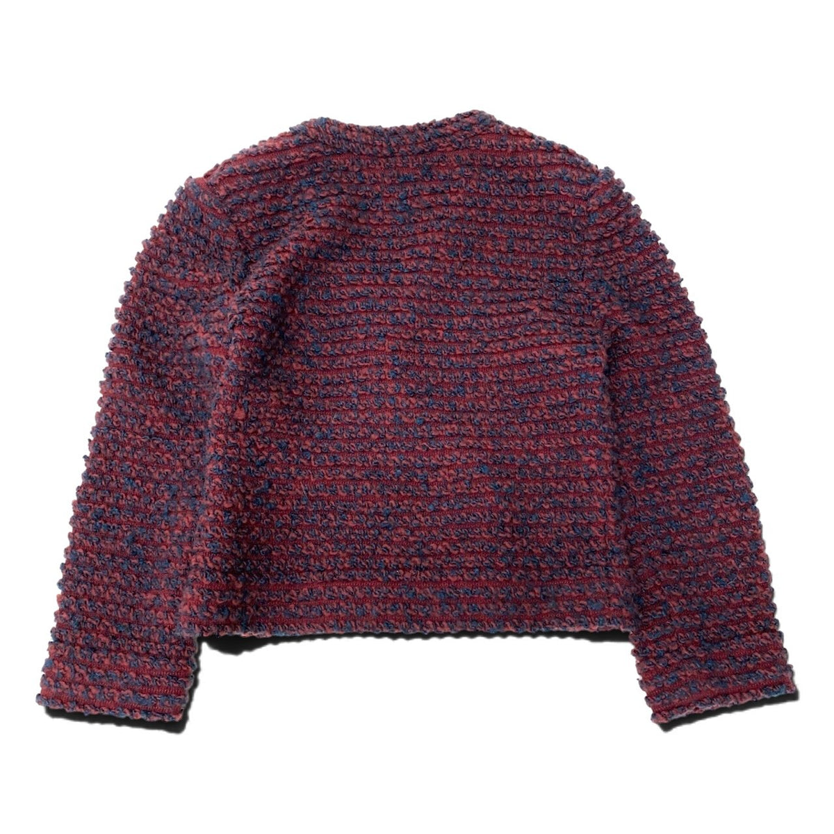 40i27 Christian Dior クリスチャンディオール ニットカーディガン  ショート丈 7サイズ レッド ブルー レディース 女性用u02t