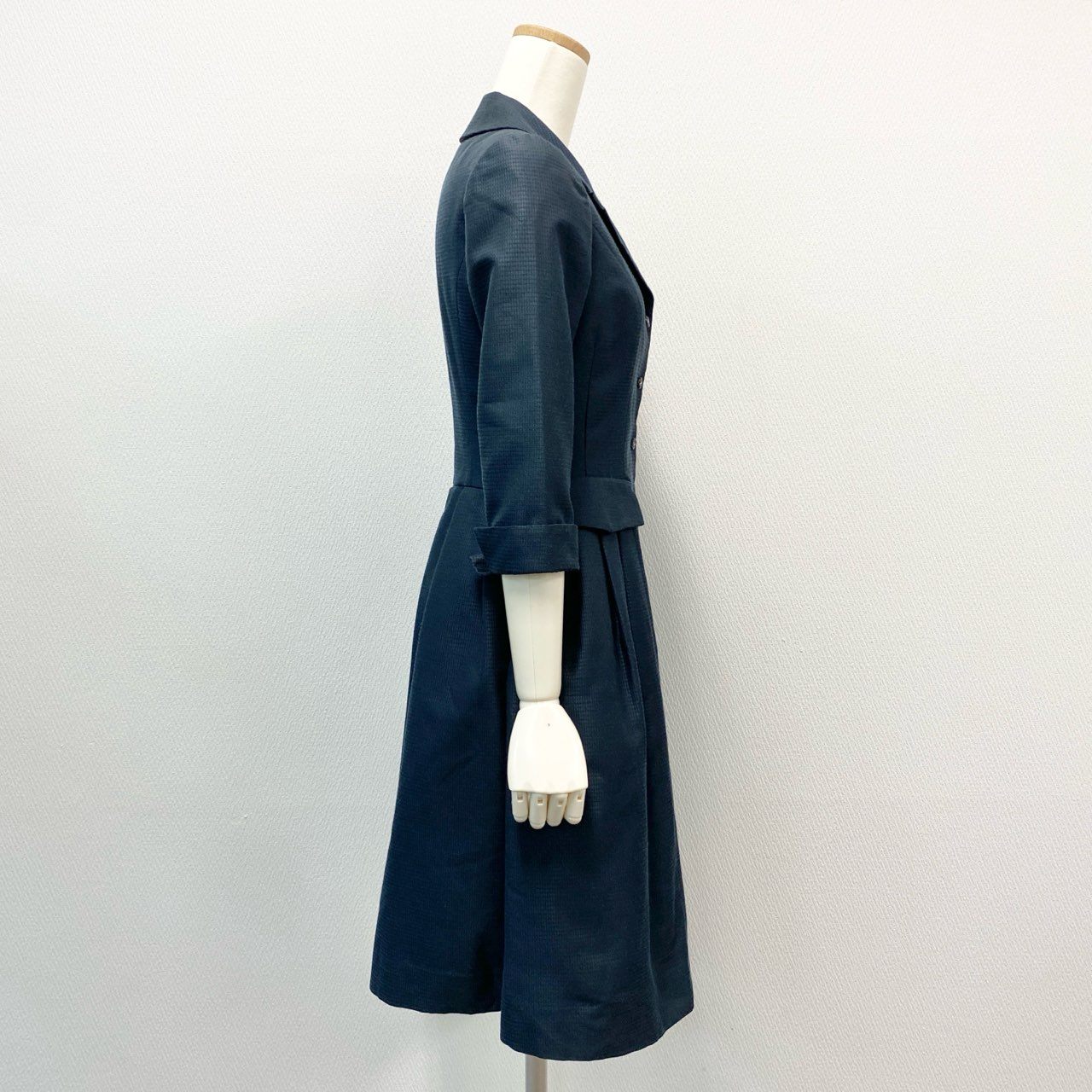 10i16 Rene ルネ スプリングコート 薄手コート 七分袖 ビジューボタン