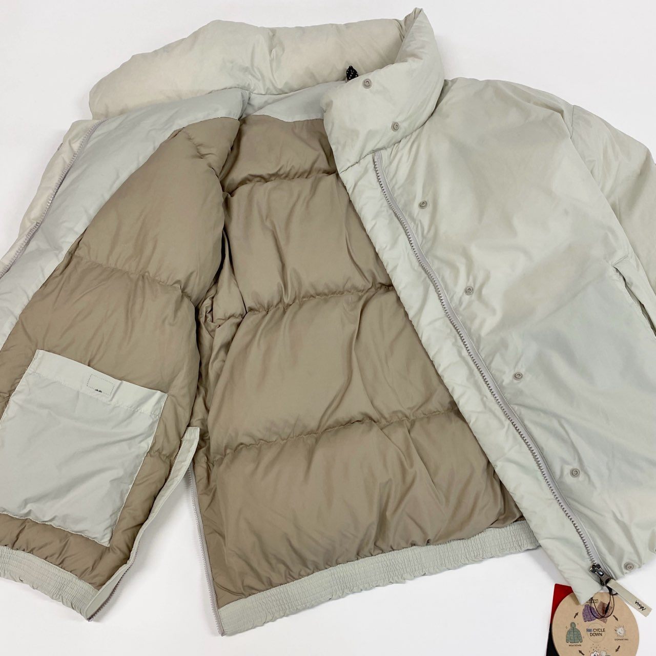 69i24 【未使用】定価￥39.600 NANGA ナンガ 24AW STAND COLLAR DOWN JACKET スタンドカラーダウンジャケット ND2442-1A602 M ホワイト タグ付きt18r