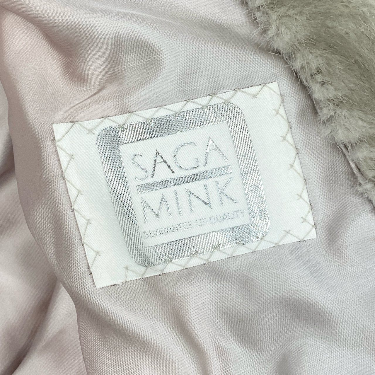 51k19 SAGA MINK サガミンク 銀サガ パールミンク コート F 最高級本毛皮 MINK FUR リアルファー 裏地刺繍t18r