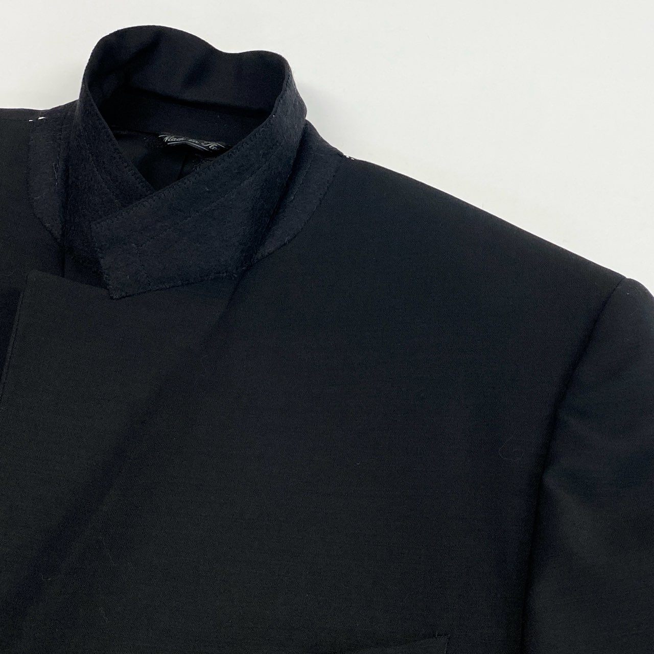 52l24 GIANNI VERSACE ジャンニ ヴェルサーチ タキシード セットアップ スーツ ジャケット パンツ 裏地総柄 50サイズ ブラック メンズo07t