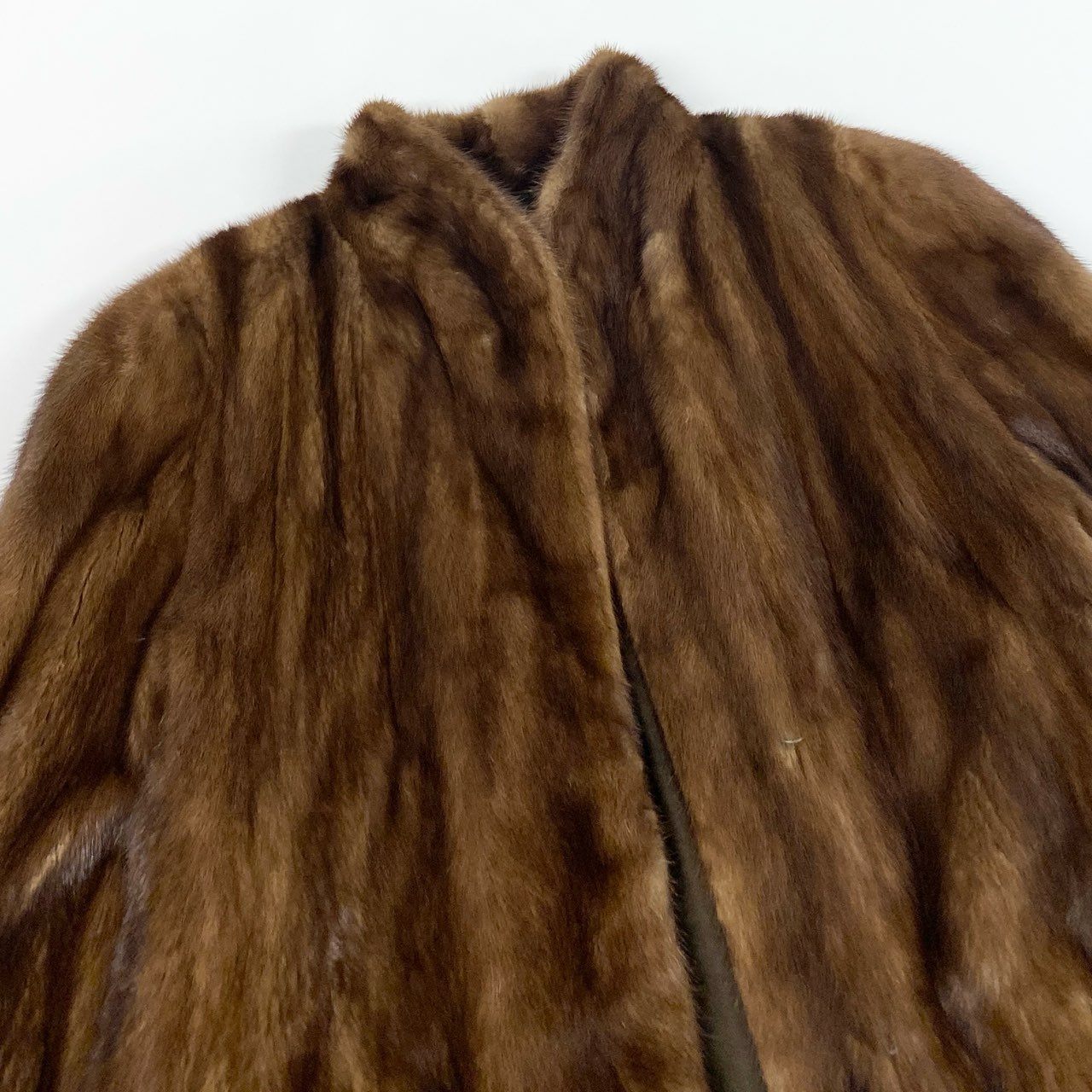 72a27 SAGA MINK サガミンク 銀サガ デミバフミンク ロングコート サイズ15 ブラウン 最高級本毛皮 Mink Fur Long Coatt18r