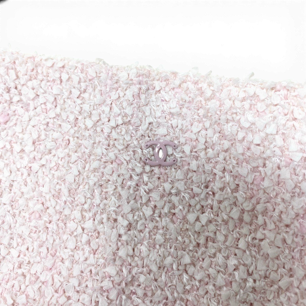 Cf11 CHANEL シャネル 04C ファンシーツイード 膝丈スカート ココマーク P22754 サイズ38 ピンク レディース 女性用ta1
