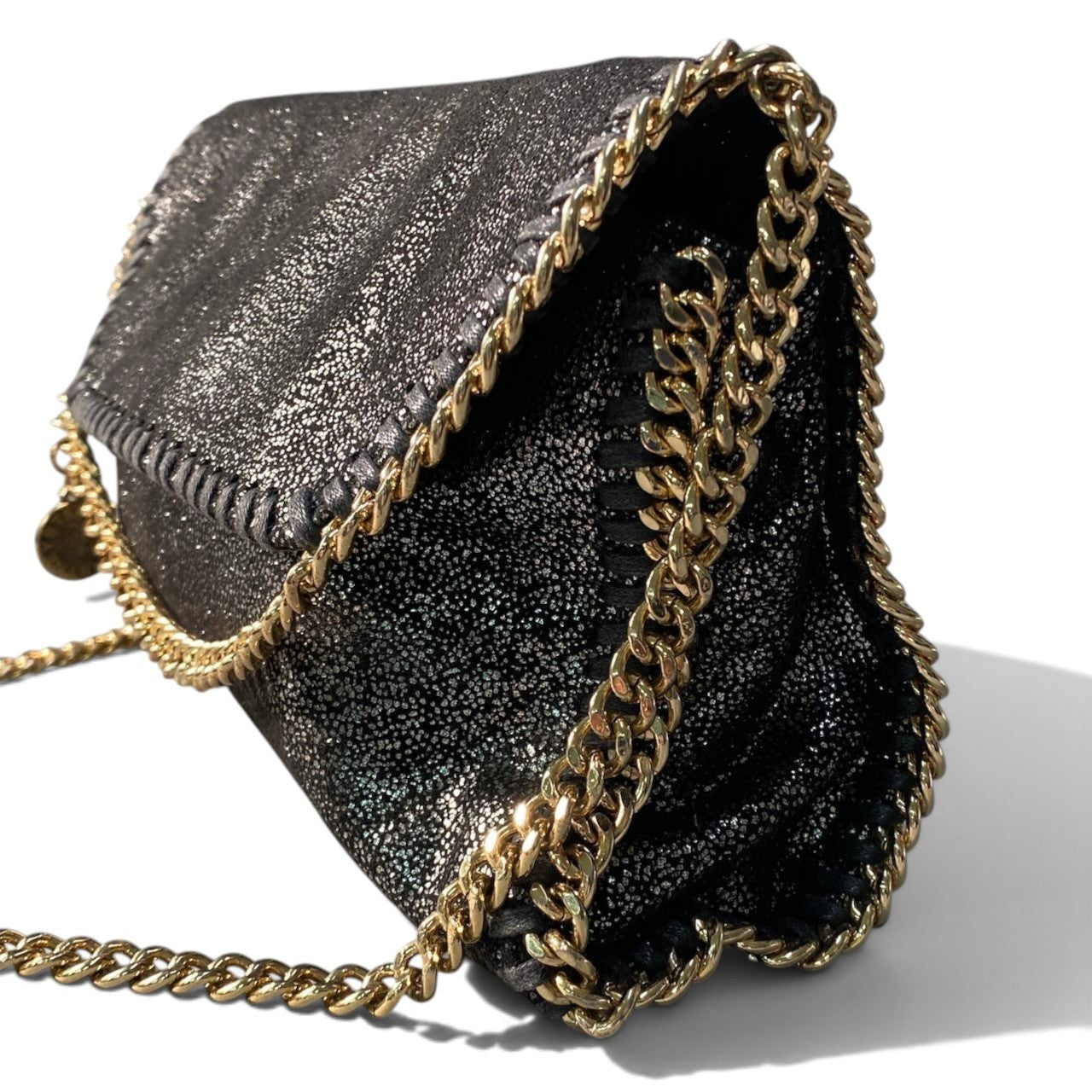 Bi10 STELLA McCARTNEY ステラマッカートニー Falabella ファラベラ チェーンショルダーバッグ ブラック 保存袋付t18r