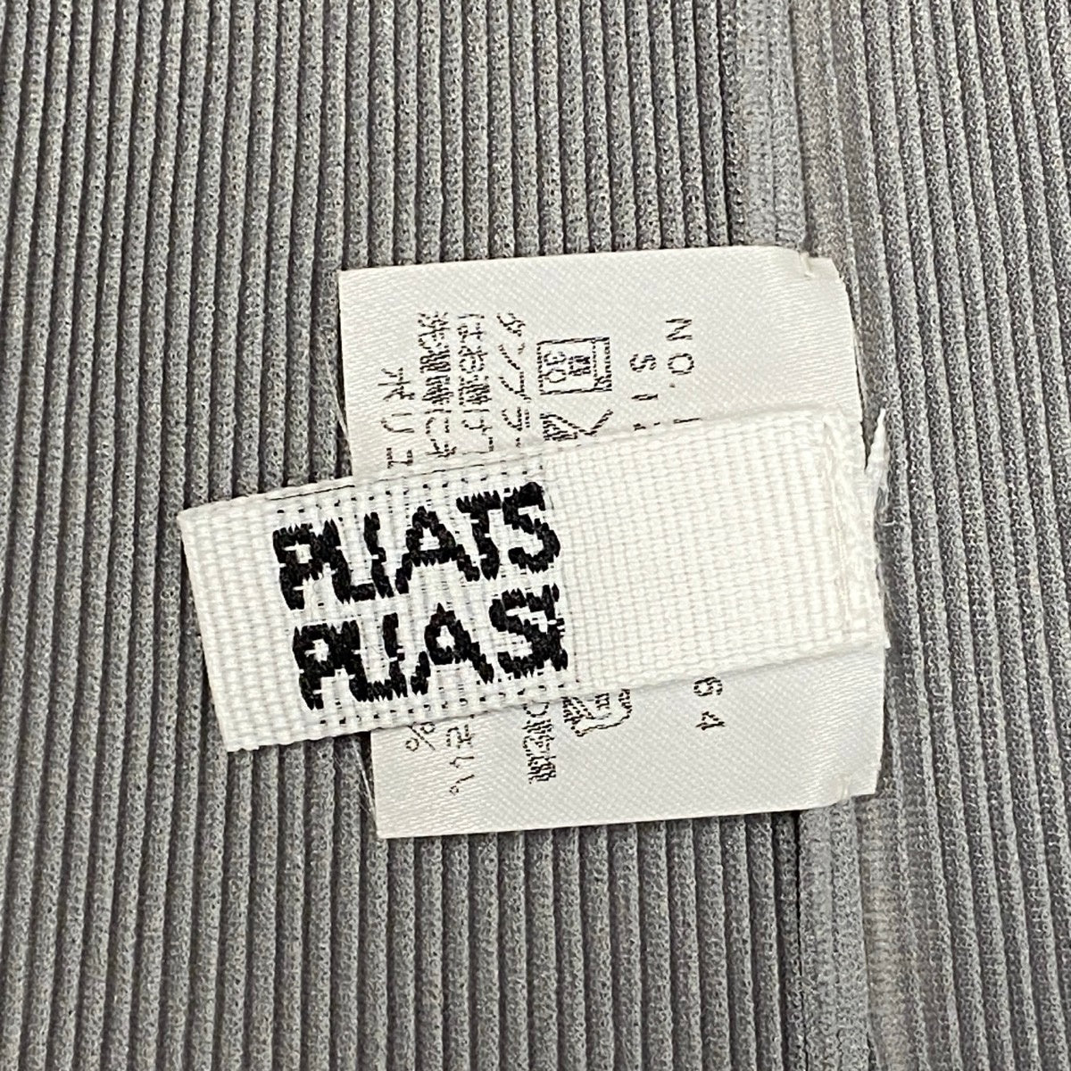 Ah28 PLEATS PLEASE プリーツプリーズ ノースリーブ プリーツカットソー サイズ3 グレー系 ポリエステル レディースo07t