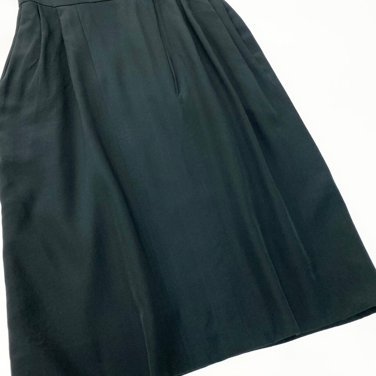 C CHANEL シャネル ヴィンテージ 1989P シルクドレスワンピース ダブルボタン 金ボタン 36サイズ ブラック系 シルク100％ レディース 女性用nu1