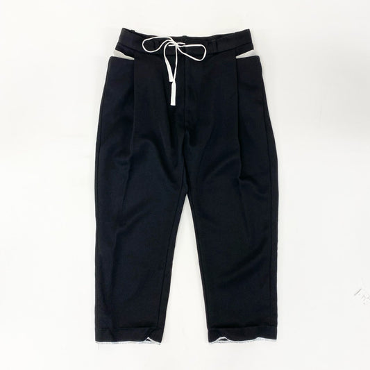8j10 BED J.W. FORD ベッドフォード 変形スラックス  ボトムパンツ デザインポケット◎ 1サイズ ブラック メンズo07t