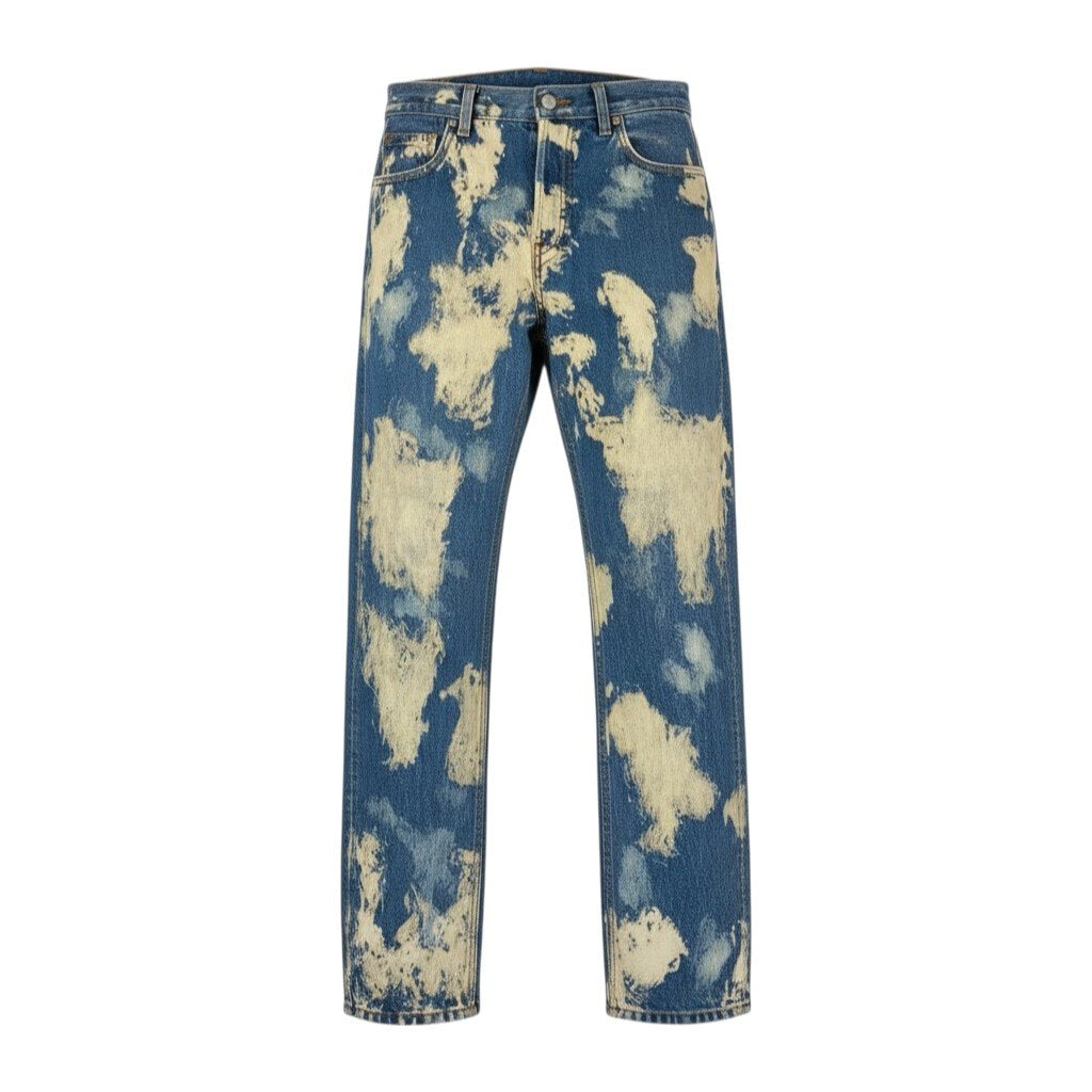 Ic2 GUUCI グッチ 2017 スタッズ ブリーチ デニム ミケーレ 30 ブルー系 コットン メンズu02t