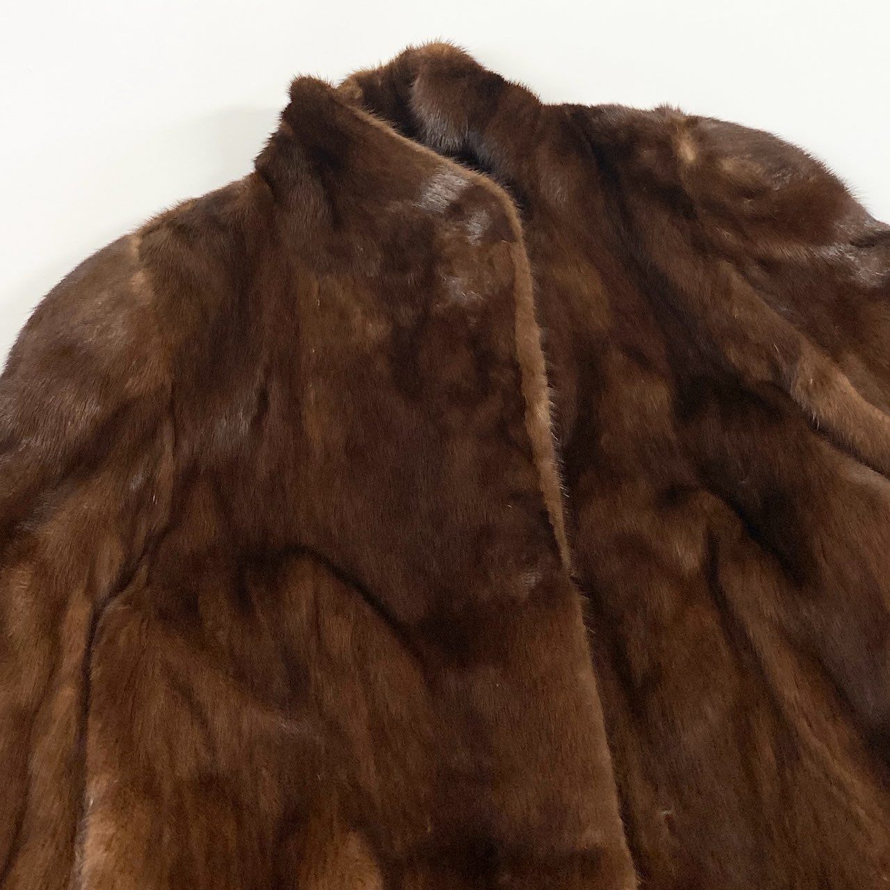 24L15 デミバフミンク ミンクコート セミロングコート 毛皮コート F ブラウン系 ミンクファー レディース 女性用k02i