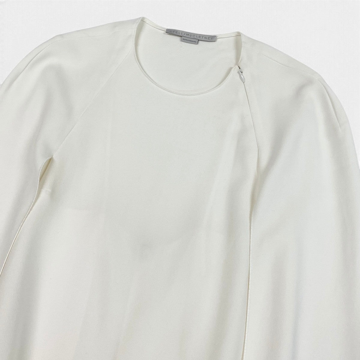 Ej1 STELLAMcCARTNEY ステラマッカートニー ノースリーブワンピース ドレスワンピース 38 ホワイト レディースu02t