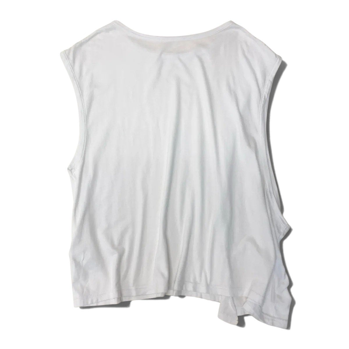 Ah1 Y's 変形コットンTシャツ カットソー 日本製 2サイズ ホワイト コットン100％ レディース 女性用ta2