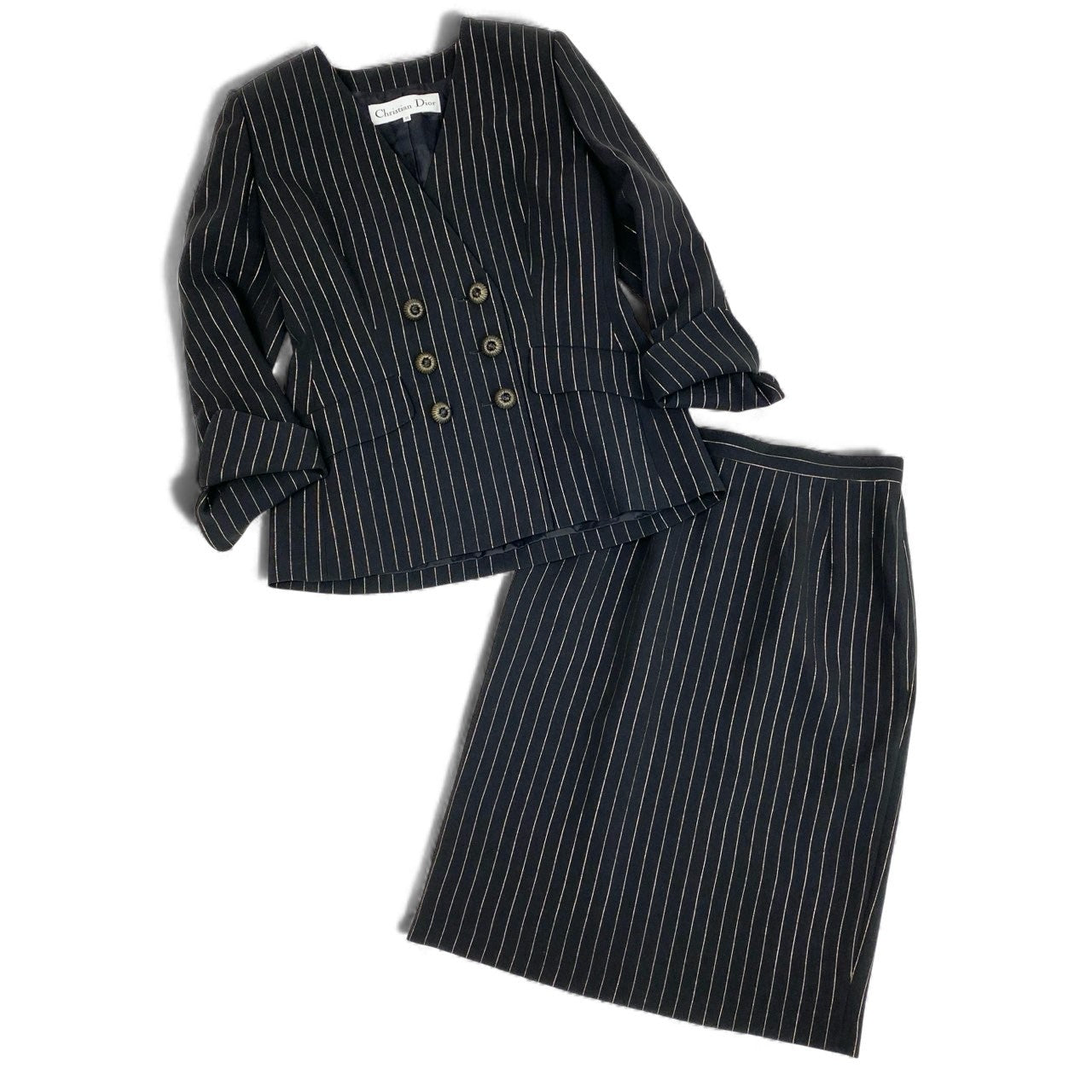 希少Vintage Christian Dior ダブルブレストスーツセット Christian