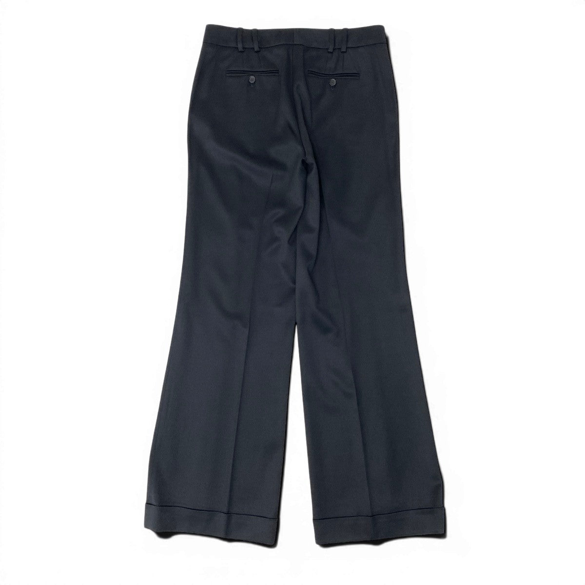 Ef12 GUCCI グッチ トムフォード期 スラックス ストレートパンツ 伸縮ストレッチ 169222 サイズ44 ブラック レディース 女性用t18r