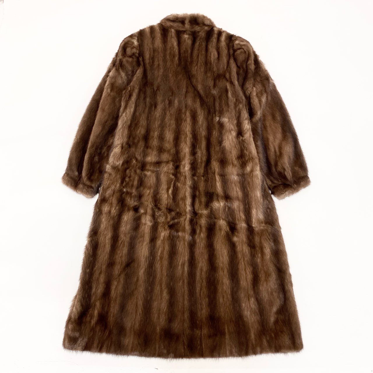 32k28 【美品】CHERMINETTE  ミンクコート ロングコート サイズ11号  デミバフミンク レディース MINK FURk02i