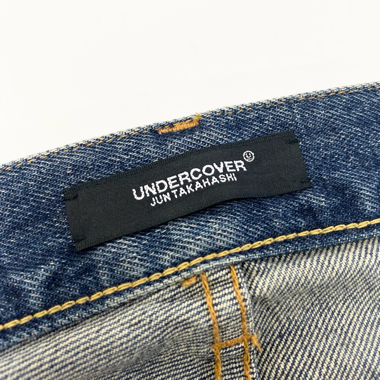 85a29【新品保管品】UNDERCOVER アンダーカバー 23AW ドリップビーズ加工デニム ボトムパンツ UC2C4509-1 4サイズ インディゴ コットン100％ メンズo07t