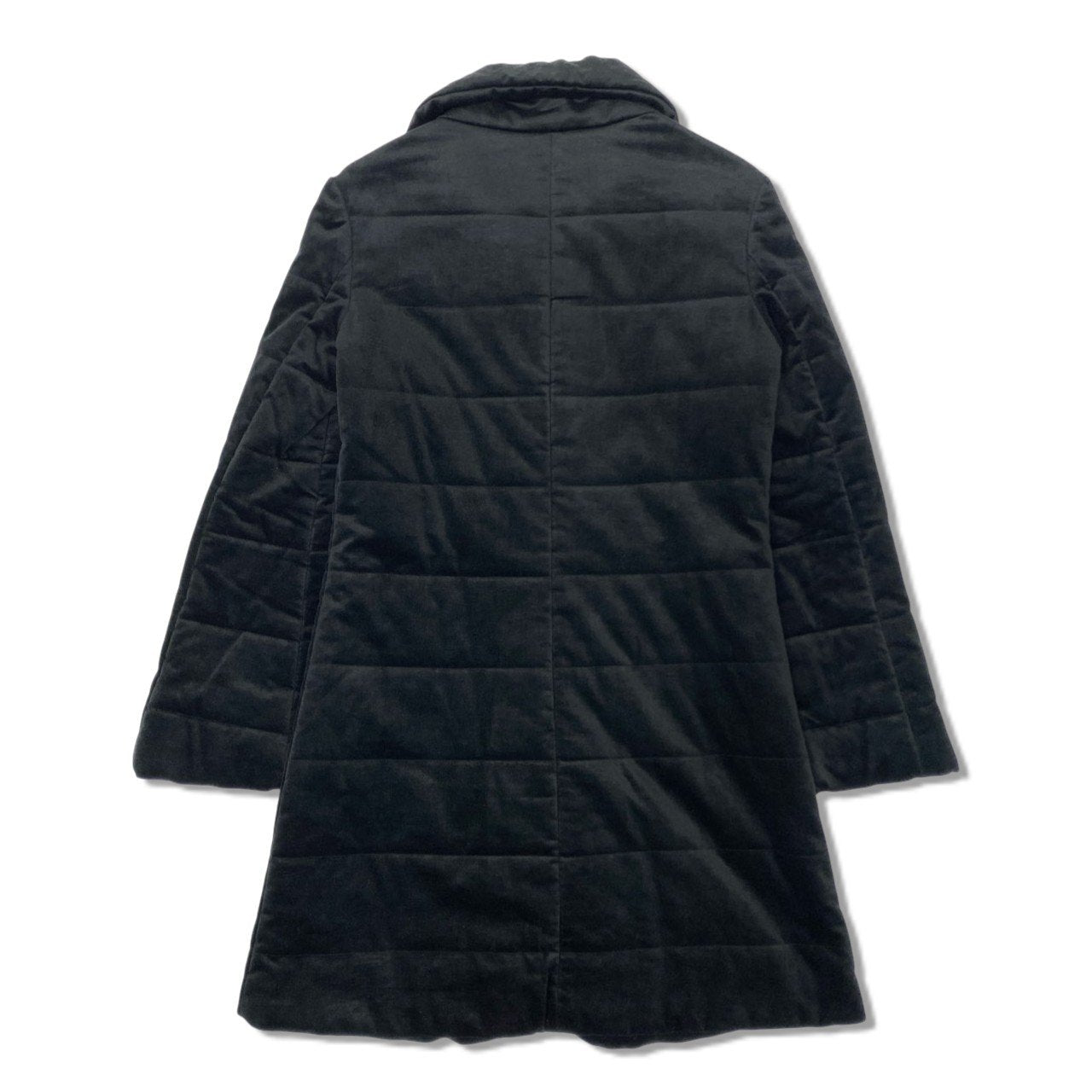 38k16 EMPORIO ARMANI エンポリオアルマーニ ハイネック ロングコート アウター  38 ブラック 画像参照 レディースo07t