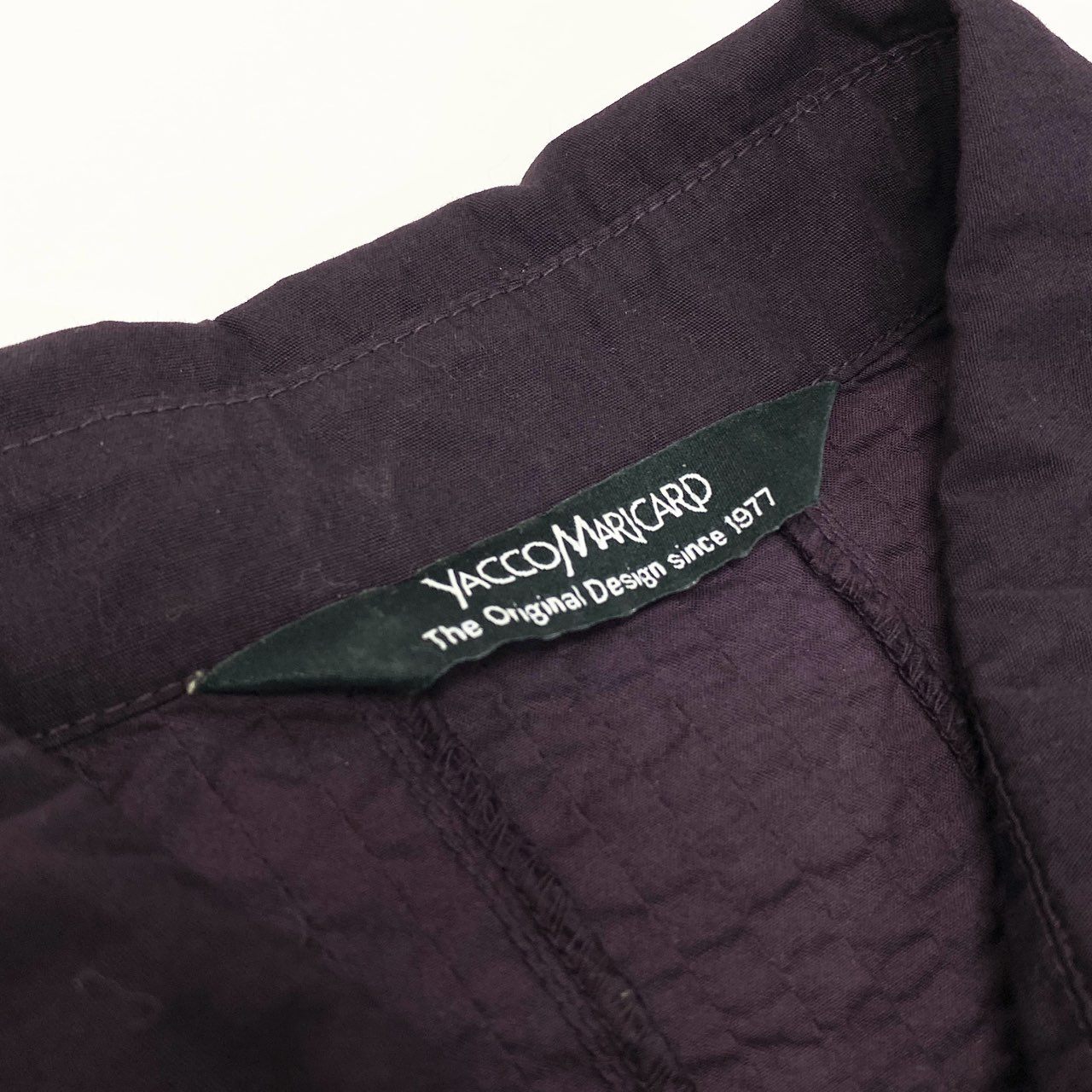 61k28 YACCOMARICARD ヤッコマリカルド ピンタック ロングワンピース ロングスリーブ 薄手 レディース 女性用 2 パープル系 コットン100％u02t