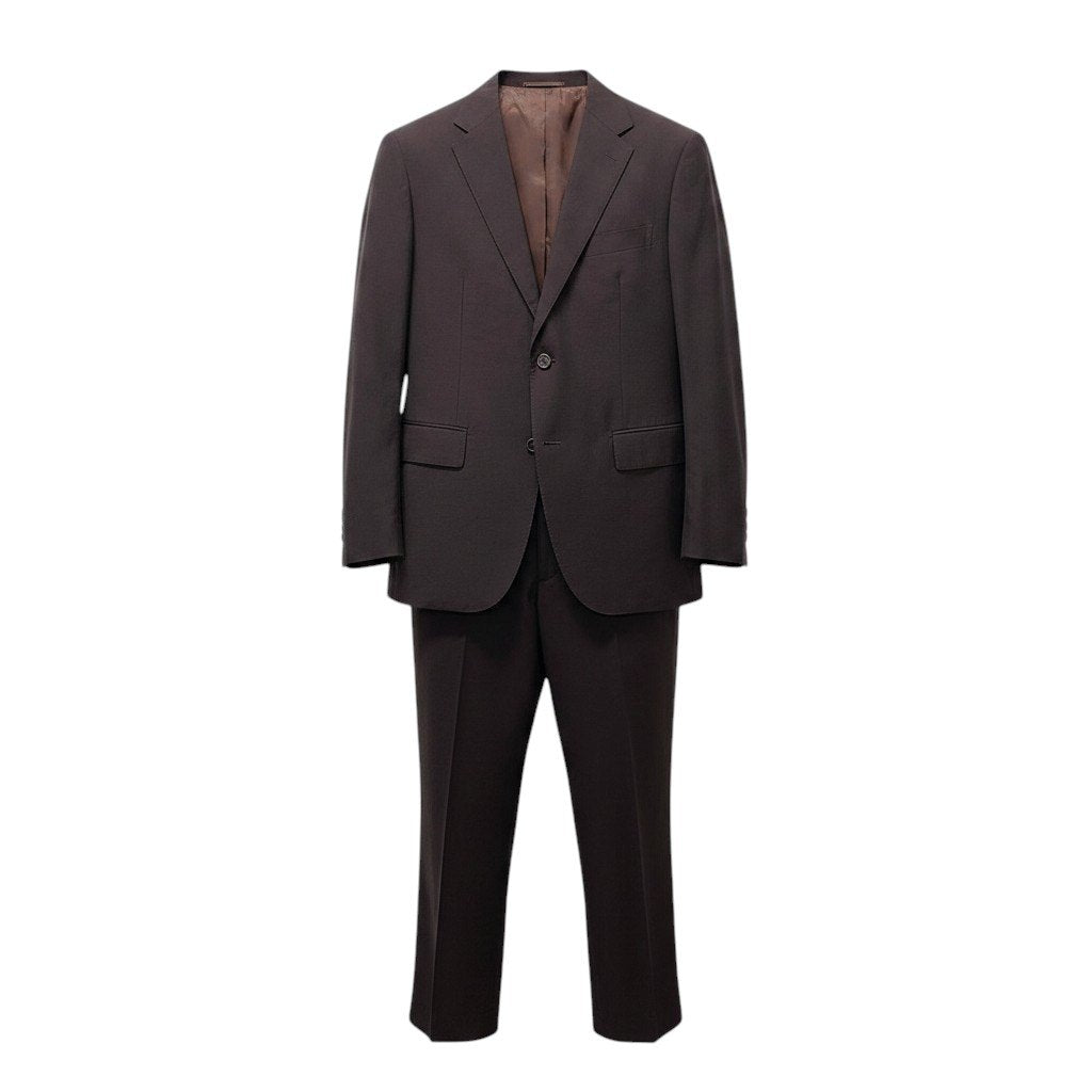 20f16 UNITED ARROWS ユナイテッドアローズ セットアップスーツ シングル 2B テーラードジャケット スラックスパンツ サイズ46 ブラウン系 メンズ 紳士服u02t