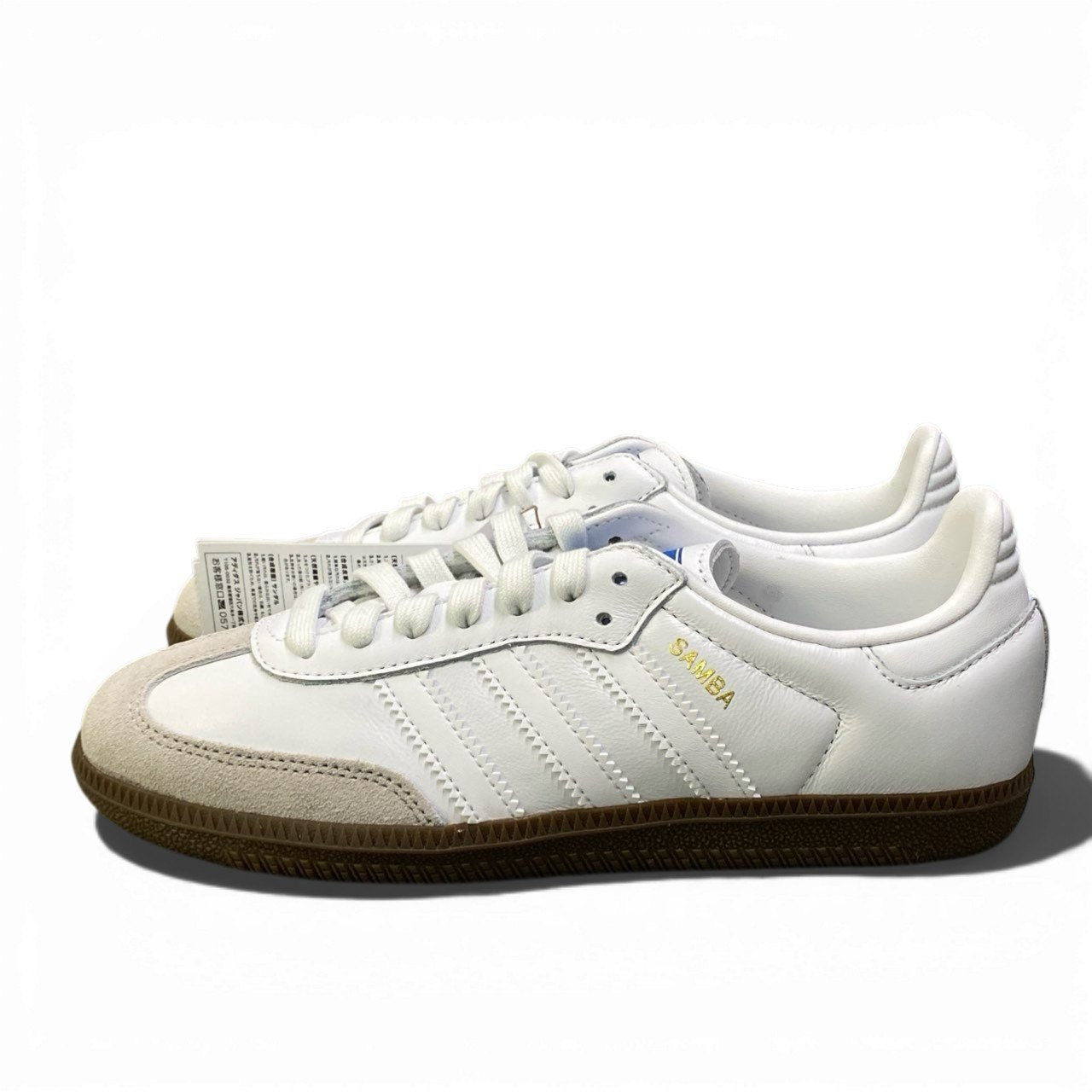 1b23【未使用タグ付】 adidas アディダス SAMBA OG サンバ オリジナルス ローカットスニーカー レザーシューズ レディース 女性靴 IE3439 22cm ホワイトu02t