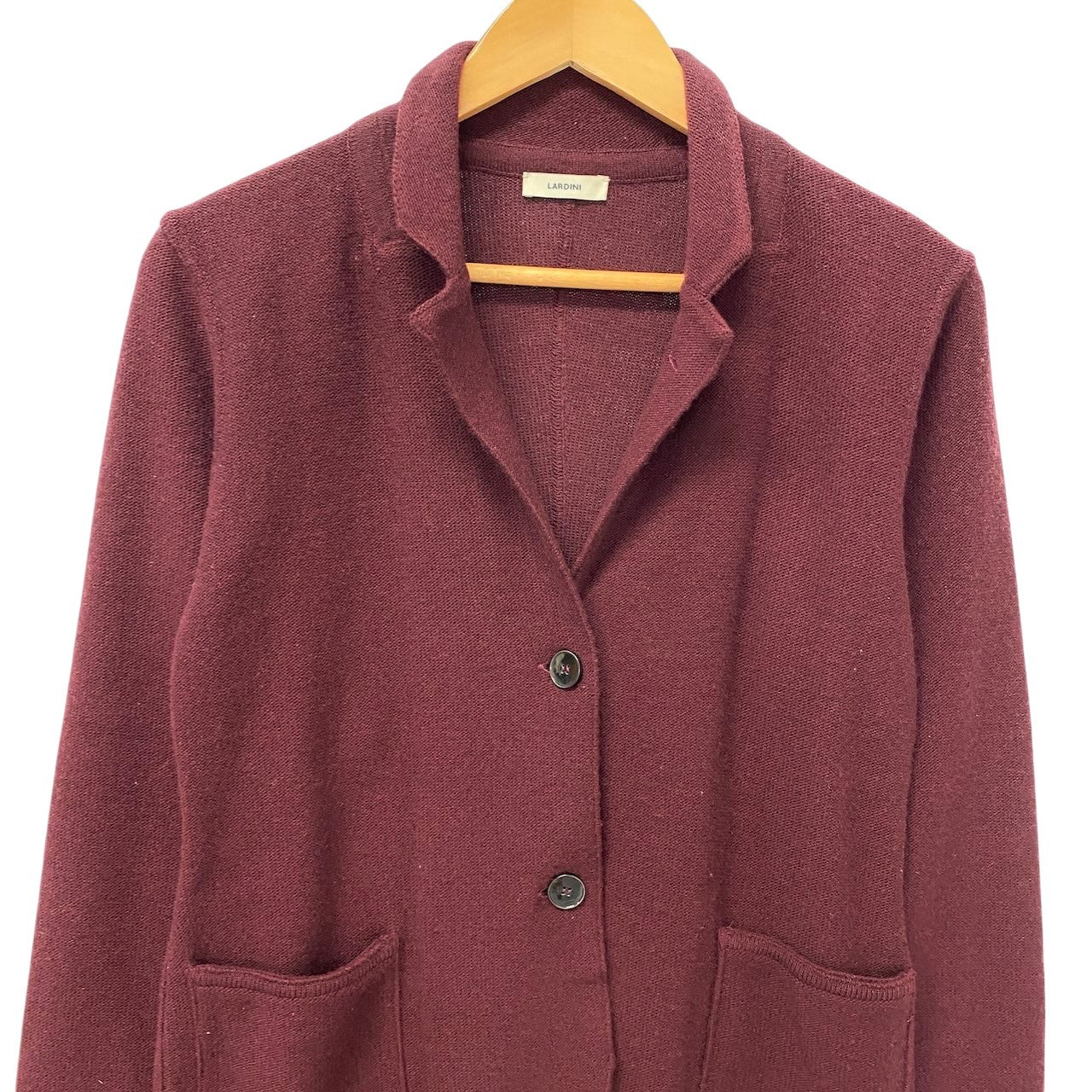 73c31 LARDINI ラルディーニ ニットカーディガン ニットジャケット 長袖 レディース 女性服 ワインレッドu02t