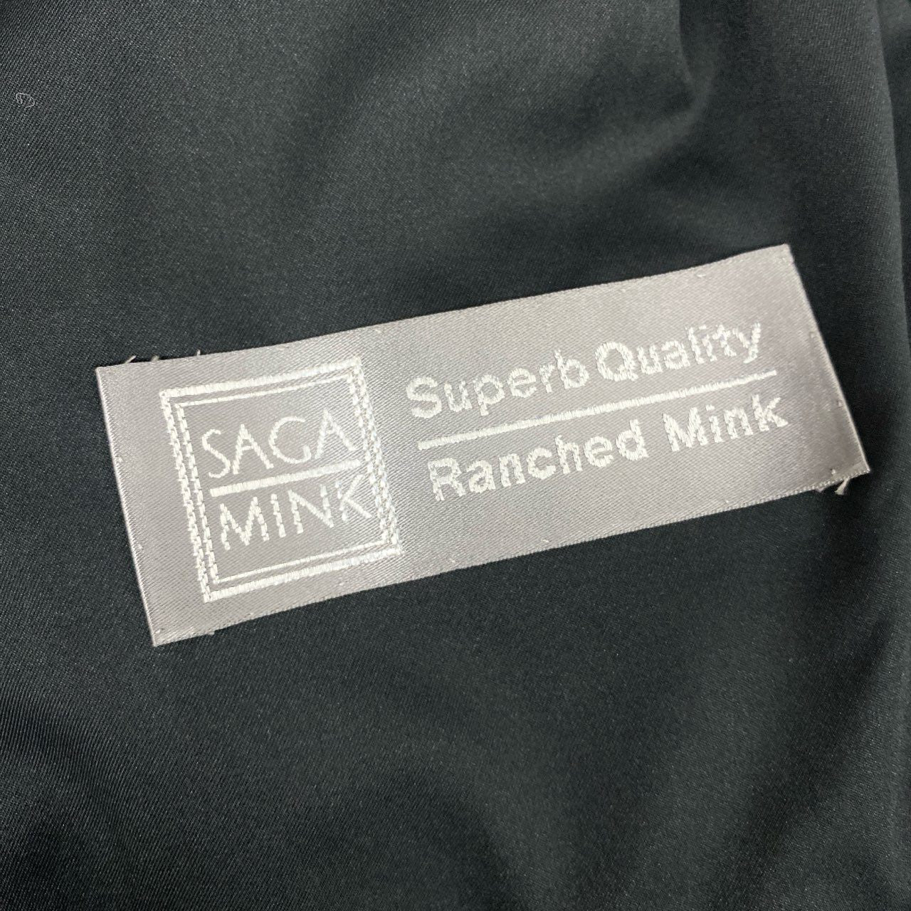 70b16 SAGA MINK サガミンク 染め シェアードミンクファー ロングコート サイズF ダークネイビー 最高級本毛皮 Mink Fur Coatt18r