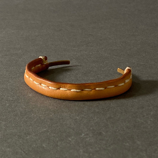 g5 Hender Scheme エンダースキーマ not lying jewelry bangle バングル レザー 牛革 キャメル cow leather