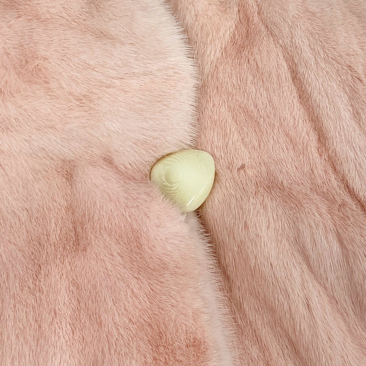 35k2《極希少》Pellice Moda ペリーチェモーダ 染めミンク ロングコート 98cm 裾ウェーブデザイン ピンク 最高級本毛皮 MINK FUR レアカラーt18r