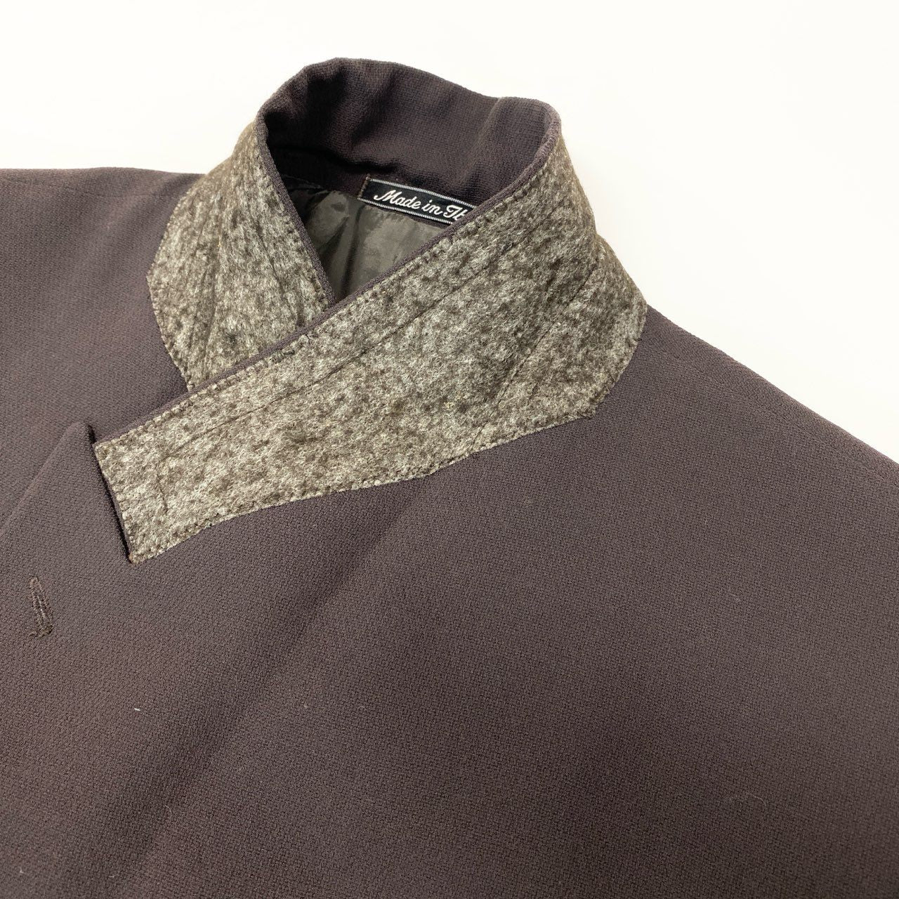 6k1 GIORGIO ARMANI LE COLLEZIONI ジョルジオアルマーニ イタリア製 テーラードジャケット ダブルブレスト ウールブレンド フォーマル メンズ 紳士服 40 ブラウンo07t