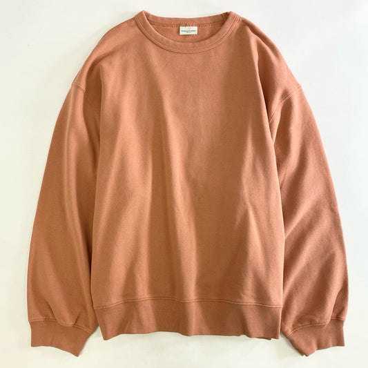 50k8 DRIES VAN NOTEN ドリスヴァンノッテン クルーネック スウェット プルオーバー トップス オーバーサイズ 1157-343-1274 Mサイズ ピンクベージュ コットン