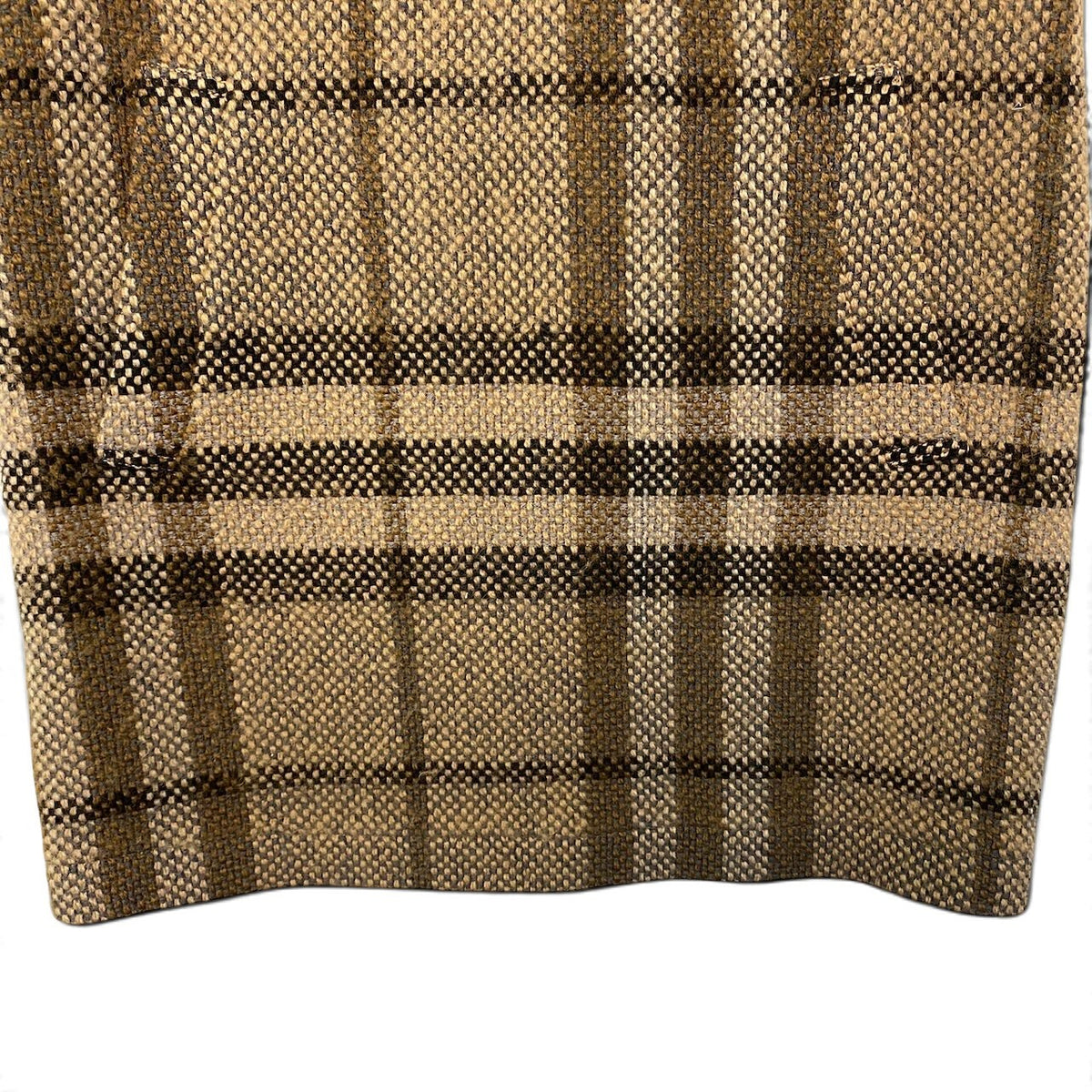 20j22 【美品】BURBERRY LONDON バーバリーロンドン ノースリーブワンピース ウールワンピース チェック柄 日本製 40サイズ ブラウン レディース 女性用u02t