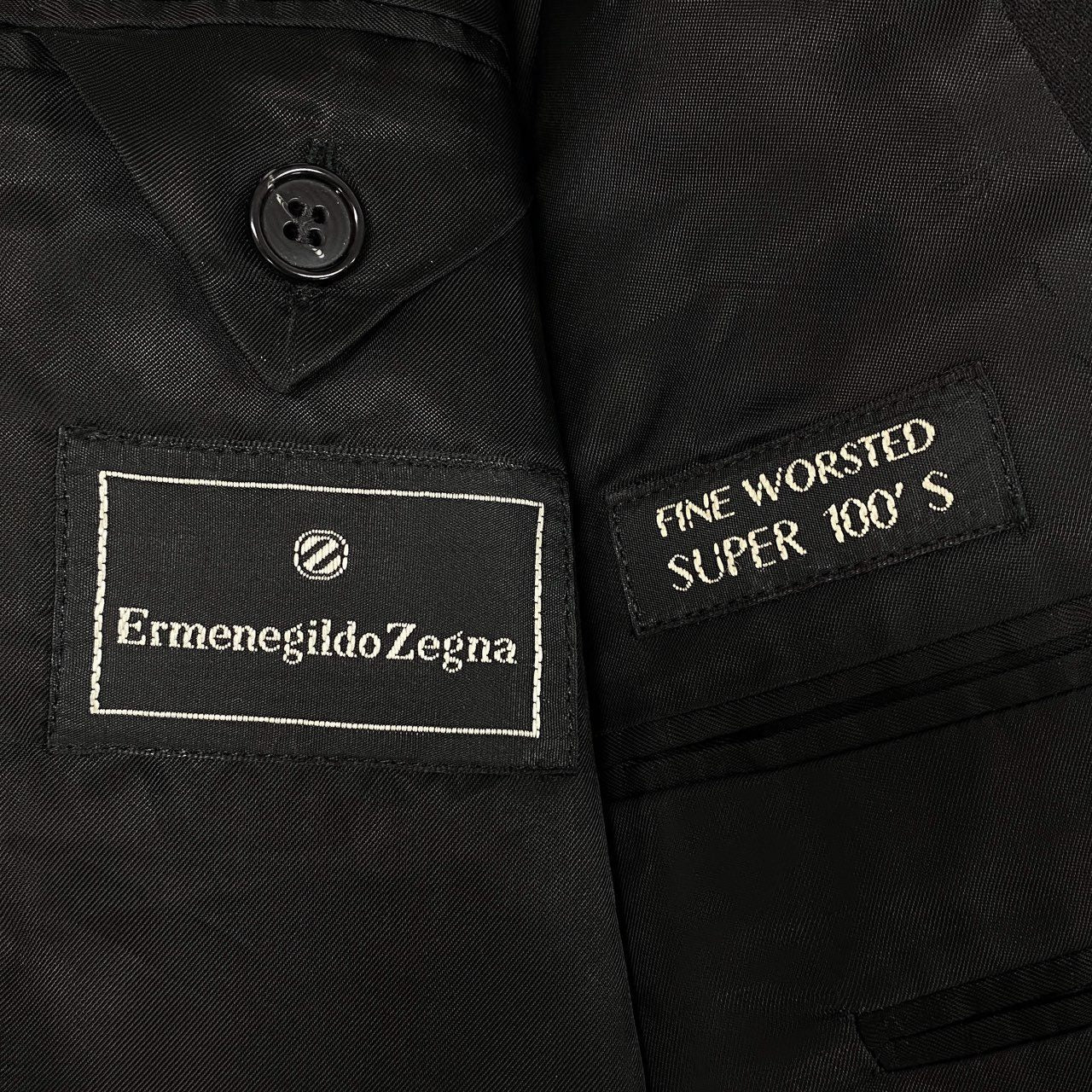 9L19 Ermenegildo Zegna エルメネジルドゼニア セットアップ タキシード スーツ ジャケット ボトム 50サイズ ブラック メンズo07t