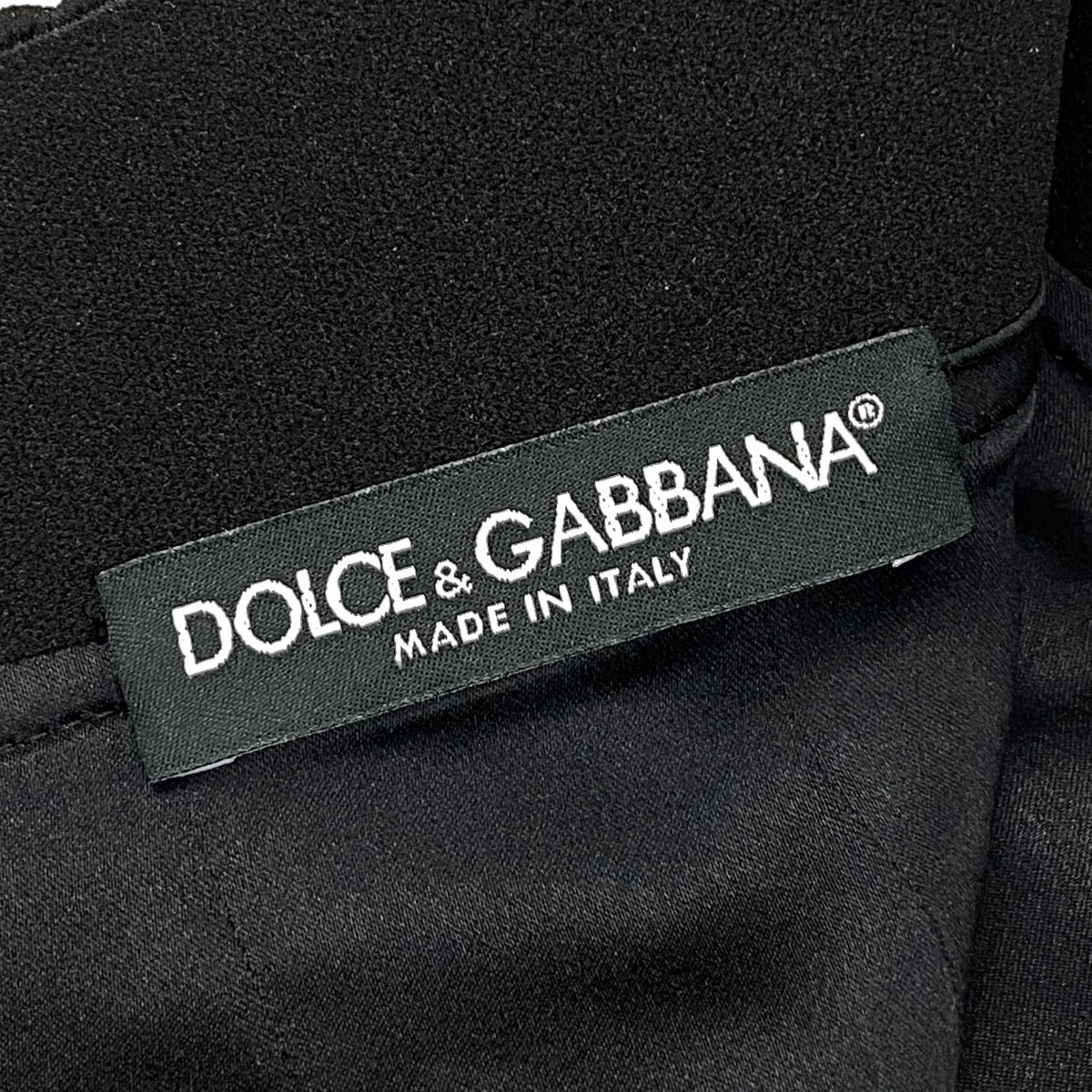 g13 【極美品】DOLCE＆GABBANA フラワープリント ミディ丈 シルクスカート イタリア製 38サイズ ブラック レディース 女性用k02ik02i