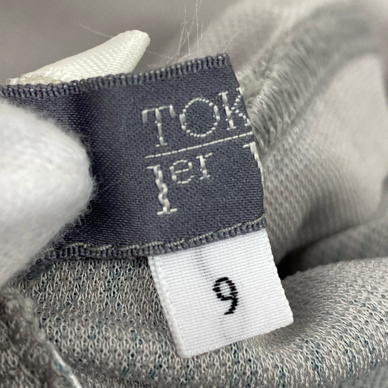 45k26 《美品》 TOKUKO 1er VOL トクコプルミエヴォル ノースリーブワンピース フレアワンピース イラストプリント○ レディース 女性用 9 グレーu02t