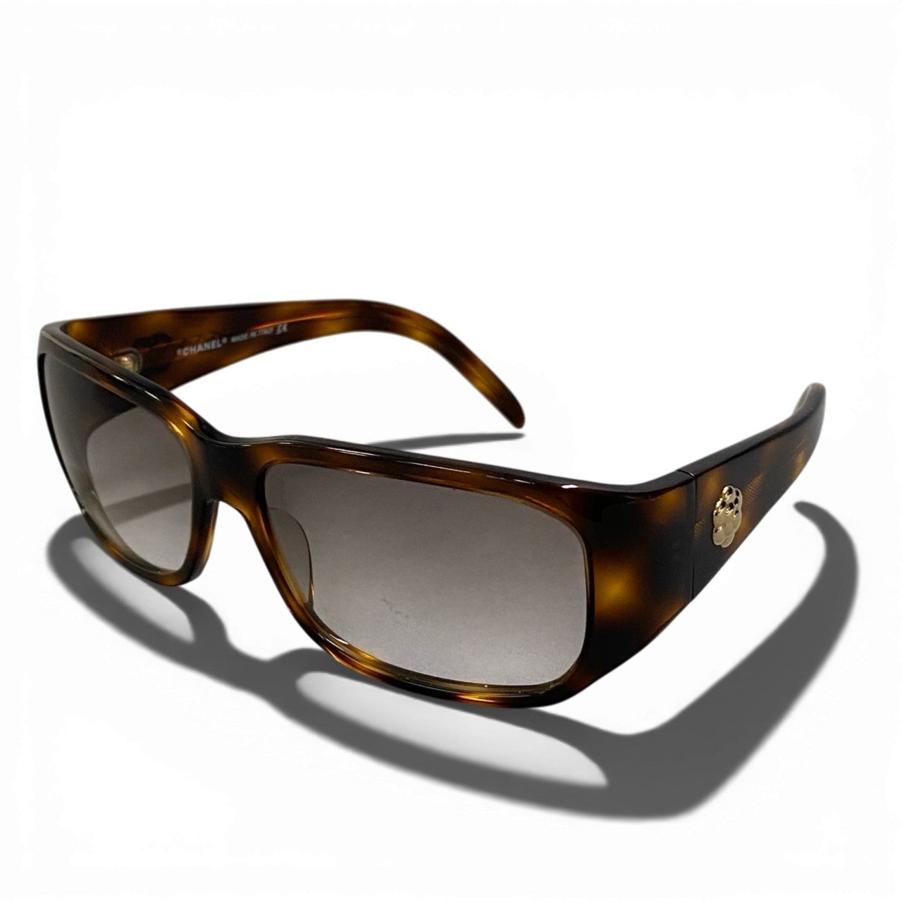 b15 CHANEL シャネル ココマーク サングラス アイウェア 5055 59□15 ブラウン レディースta1