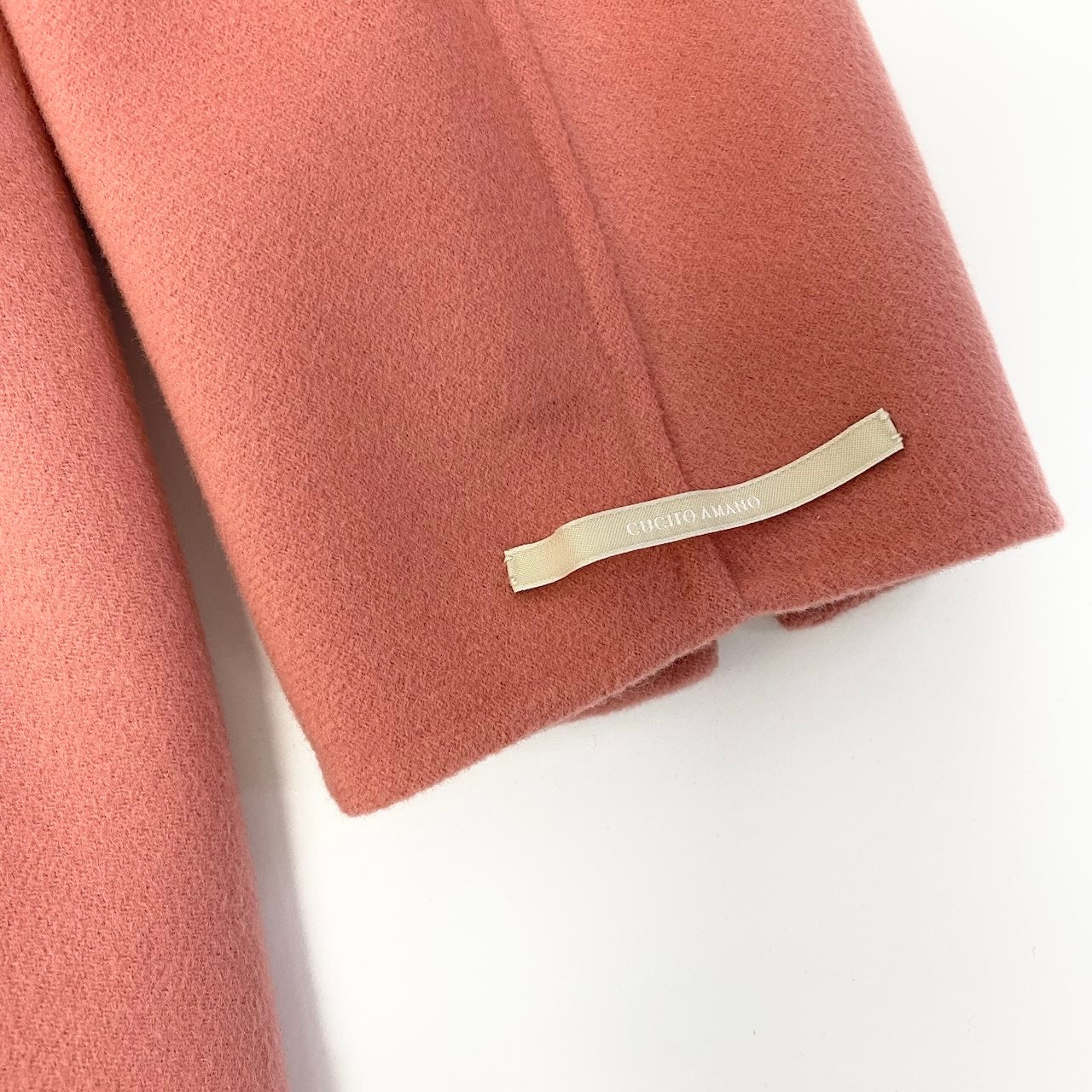 55d30 【美品】 S Max Mara エスマックスマーラ Cucito A Mano  クチートアマーノ チェスターコート アウター 90860969 サイズ40 ピンク ウール100％ レディース 女性服u02t