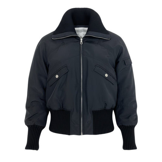 Cb19 CHANEL SPORT シャネル スポーツ 2002年 02A 94305 ココマークロゴ ショートジャケット ブルゾン サイズ40 ブラック レディース ヴィンテージta1