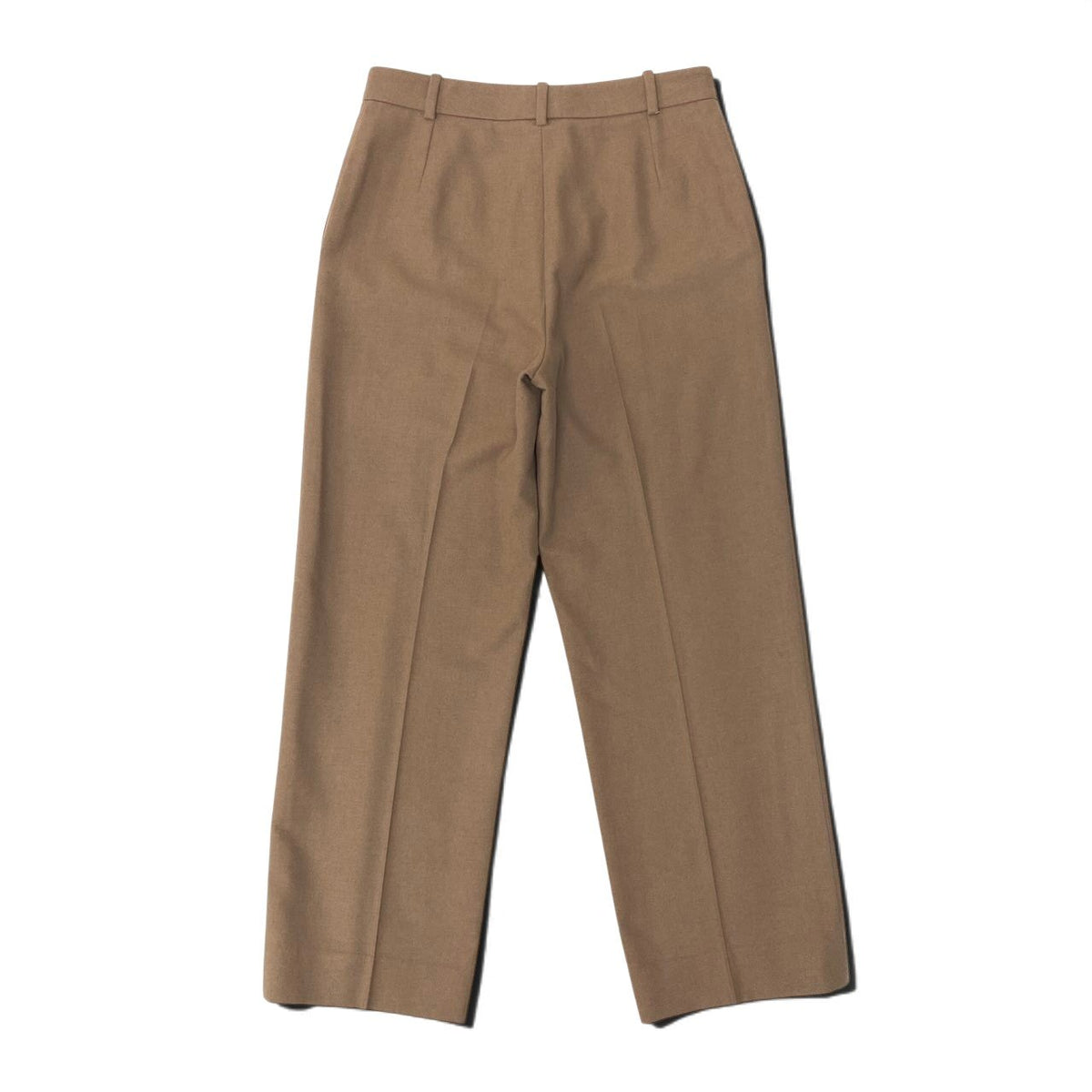25i27 Hermès エルメス マルジェラ期 スラックスパンツ サイズ40 ベージュ キャメル100％ レディースk02i