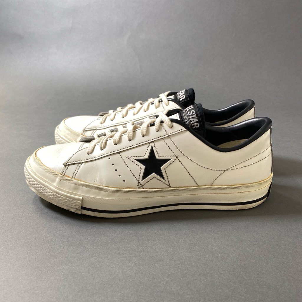 4f29 converse コンバース MADE IN JAPAN ALL STAR オールスター ワンスター スニーカー 8 ホワイト レザー 囲みタグ シューズ