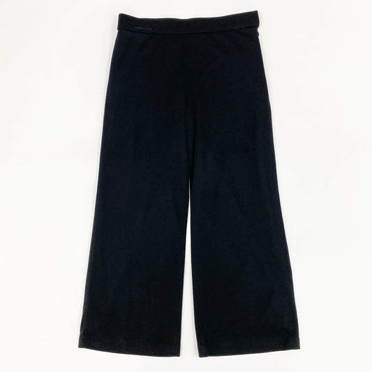 56h1 LEONARD レオナール ボトムス ストレッチ カンカン素材 ストレートパンツ サイドジップ レディース 女性用 0143353 42 ブラックu02t