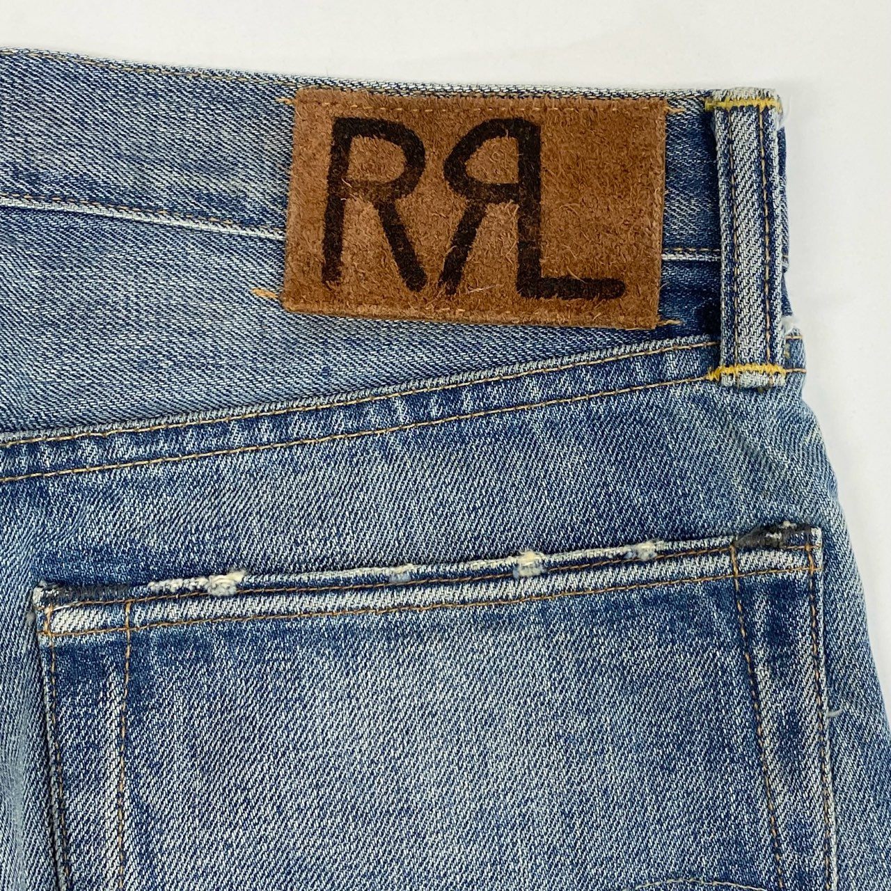 37L19 DOUBLE RL ダブルアールエル RRL ローストレート デニムパンツ R41RB05 31×30 インディゴ ブルー ジーンズ Ralph Lauren ラルフローレンt18r