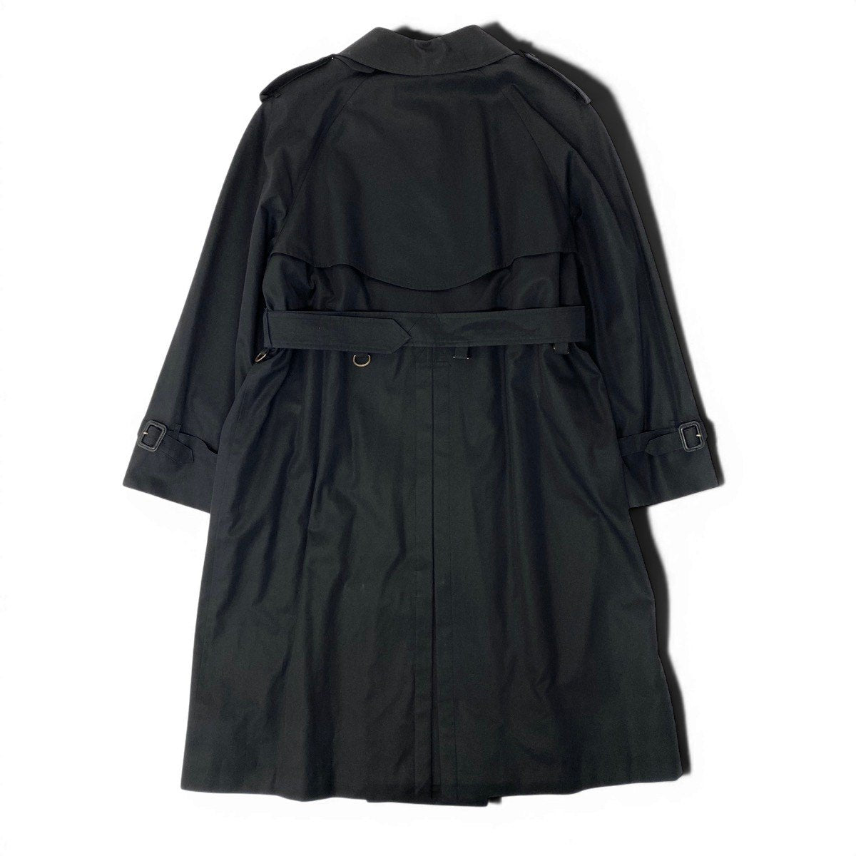 42e13 《極美品》 BURBERRY LONDON バーバリー ノバチェック トレンチコート ライナー着脱可 サイズ13 ブラック 女性用 レディースt18r