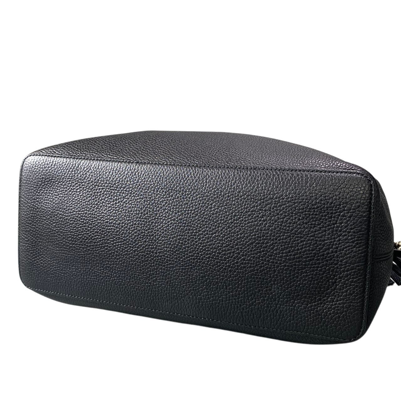 GUCCI グッチ ソーホー GG インターロッキング 2way ショルダーバッグ 536194 ブラック ゴールド レザーta1