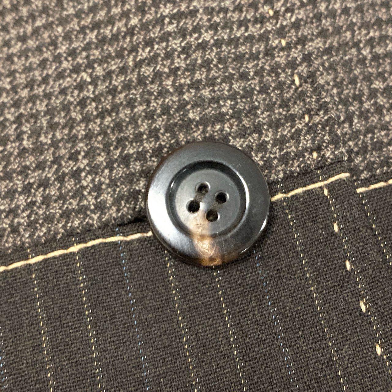 30b11【美品】MOSCHINO モスキーノ スカートセットアップ ジャケット プリーツスカート パッチワークデザイン Sサイズ相当/40サイズ ブラウン系 画像参照 レディース 女性用u02t