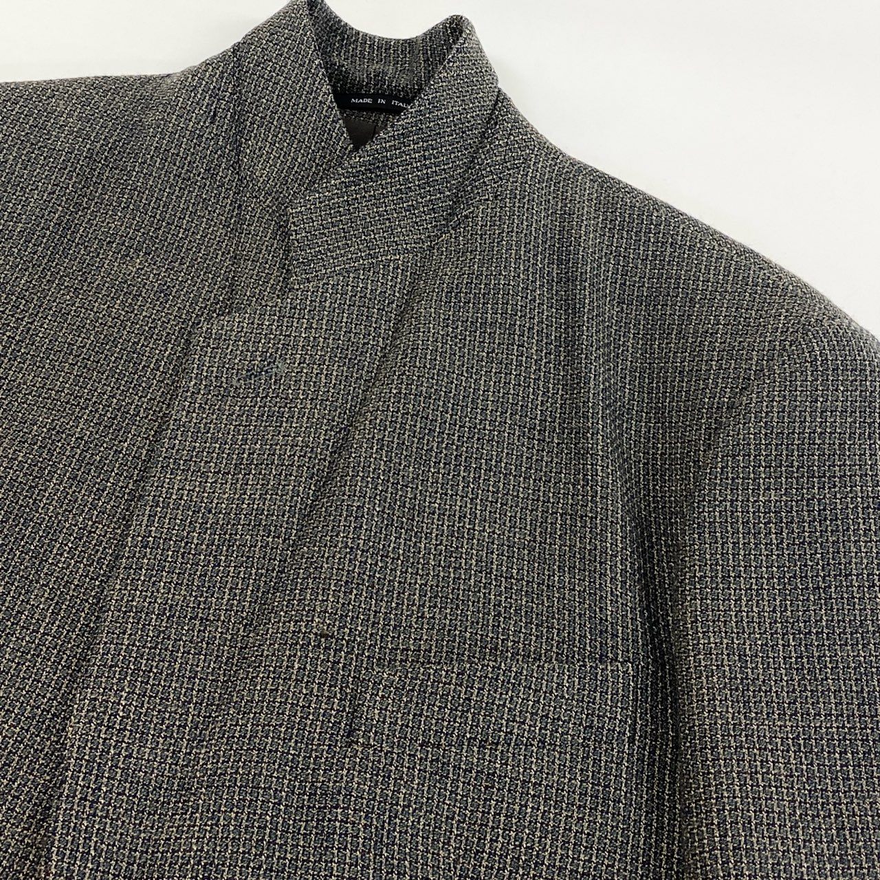 49i11 EMPORIO ARMANI エンポリオアルマーニ テーラードジャケット スーツ フォーマル 90’s～00’s old メンズ 男性用 紳士服 D1G3000 50 グリーン系u02t