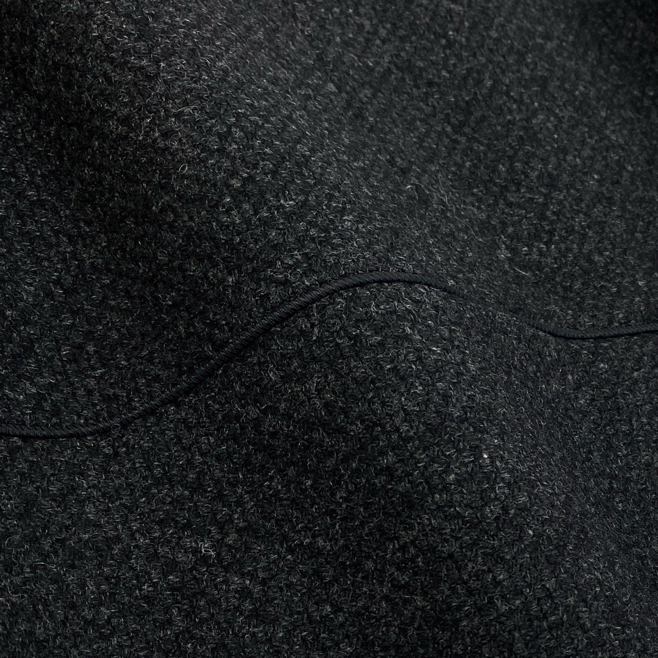 86i11 LOUIS VUITTON ルイヴィトン フランス製 ウール ツイードジャケット アウター 36 ブラック グレー Wool レディースo07t