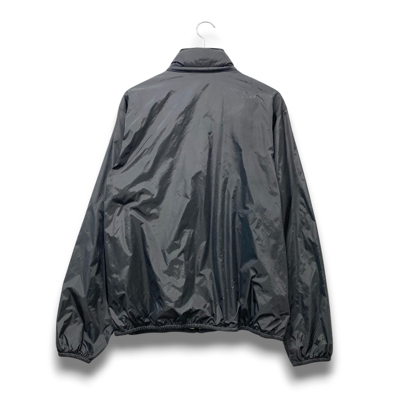 77b26 ZegnaSport ゼニアスポーツ リバーシブルジャケット ブルゾン 3Way フード収納 Lサイズ グレー ナイロン100％ コットン100％ メンズ 男性用u02t